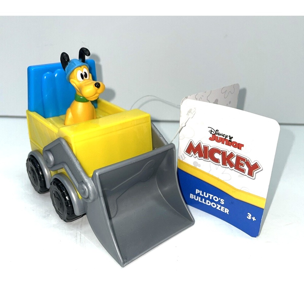 Disney Junior Mickey Mouse FunHouse Let's Work! Vehicle Pluto Bulldozer New!
